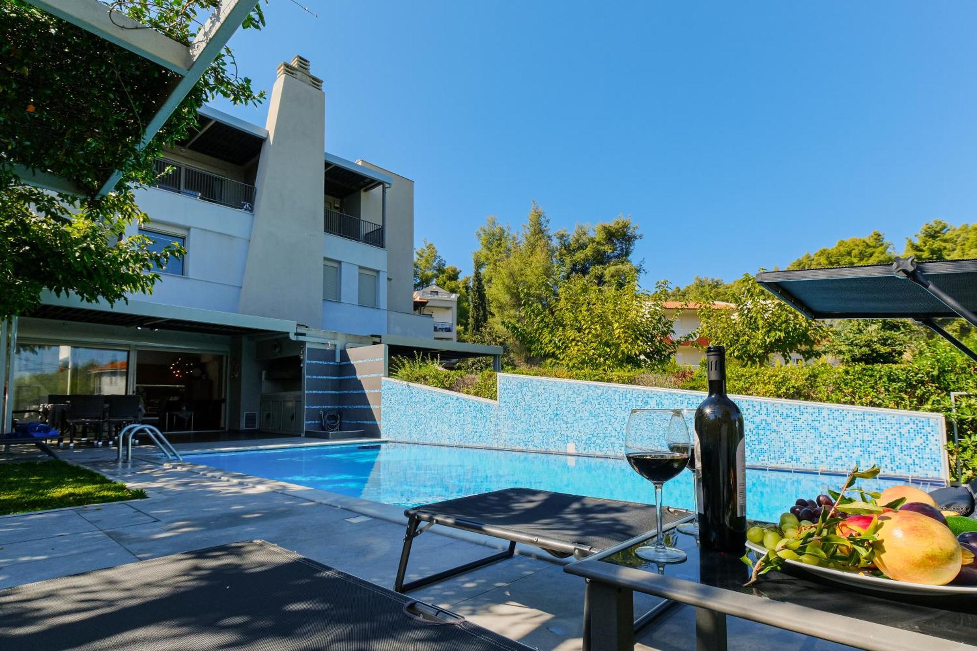 Deluxe Chrousso Pool Villa 帕利乌里翁 外观 照片